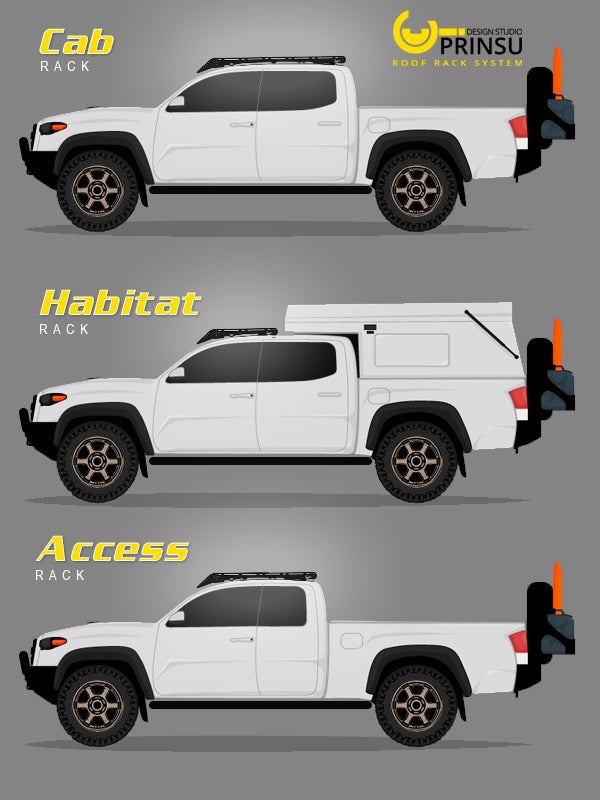 TOYOTA TACOMA PRINSU CAB RACK | 2005-2022
